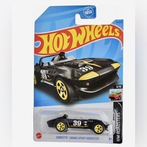 Hot Wheels Corvette Grand Sport Roadster (Black) 2022 HW Roadsters
